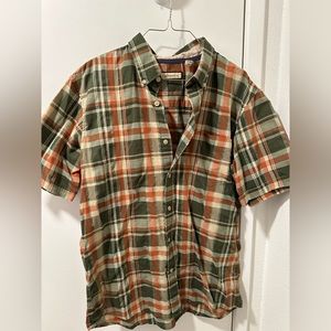mens large button up short sleeve